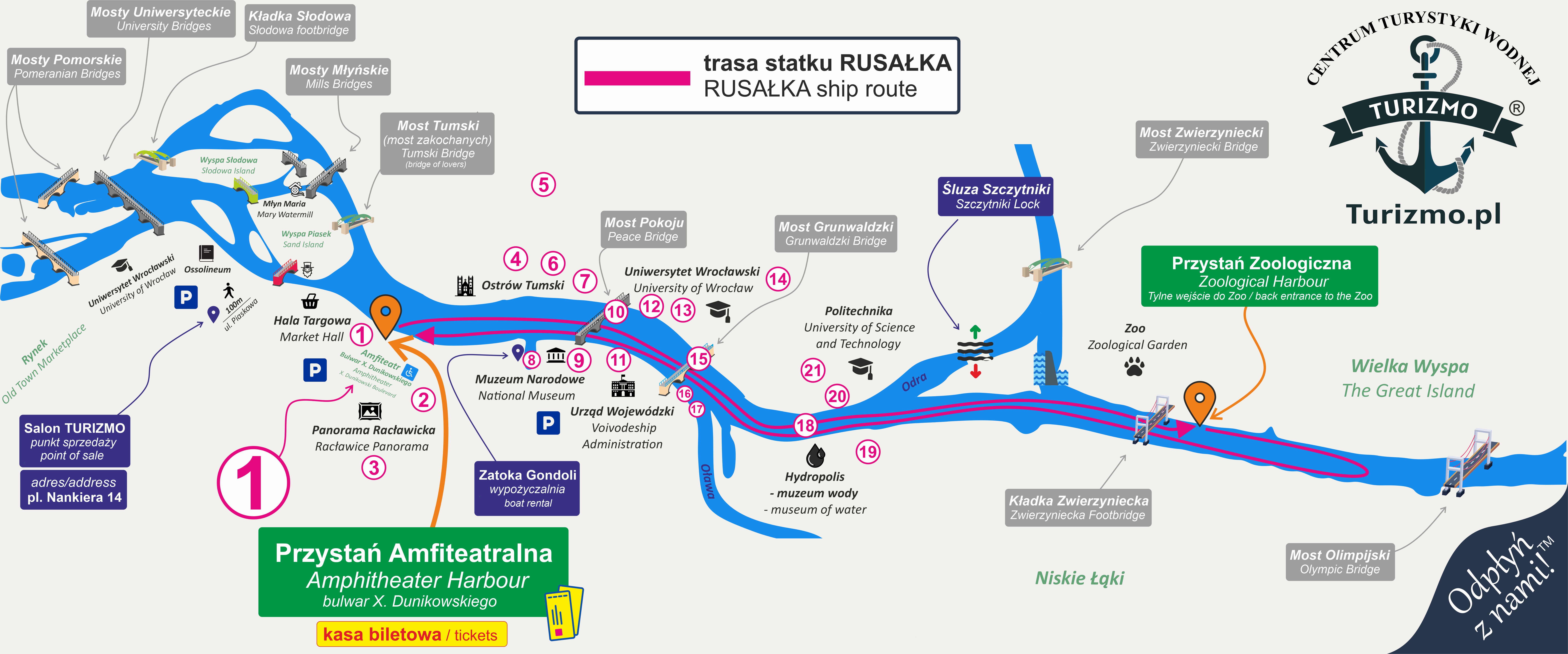 REJSY BILETOWE - MAPA PRZEWODNIK — DUŻE